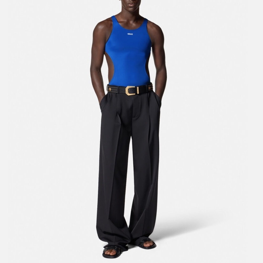 Versace Logo Beach Bodysuit